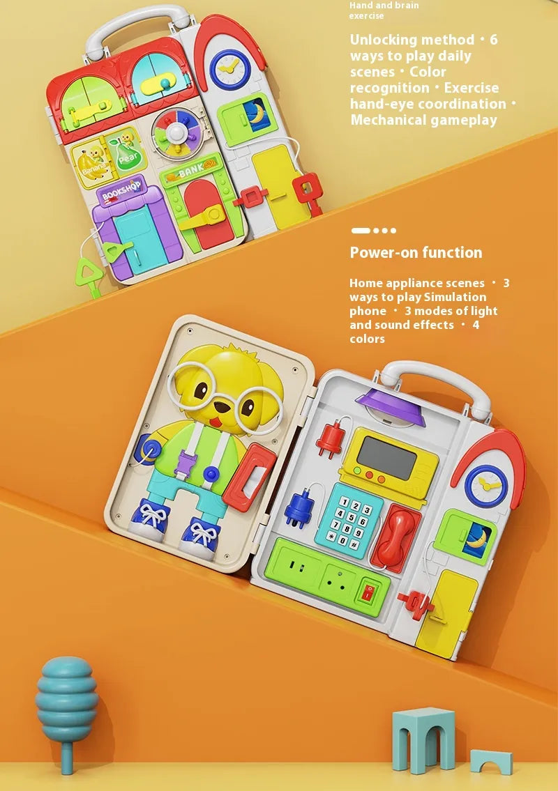 Unlock Potential: Montessori Busy Board – Toddler Learning Toy! 🧠✨
