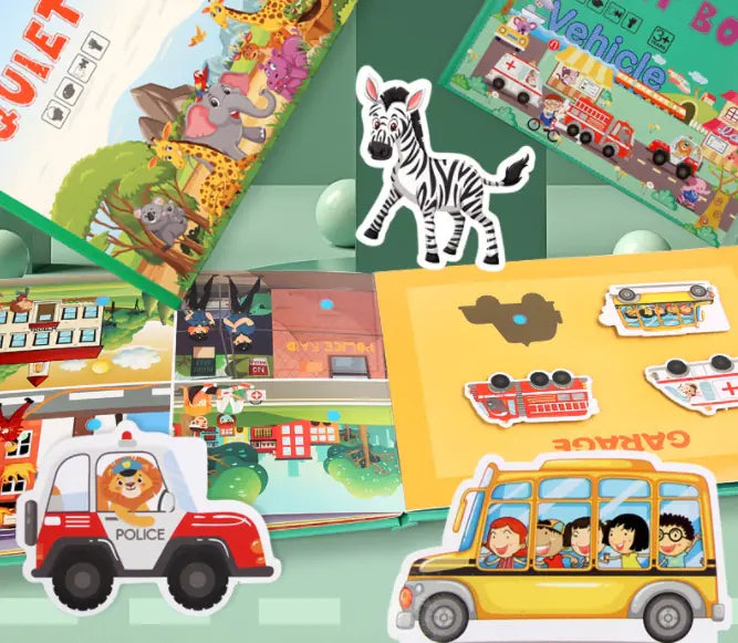 Dive into Discovery: Educational Sticker Book Set for Endless Learning!