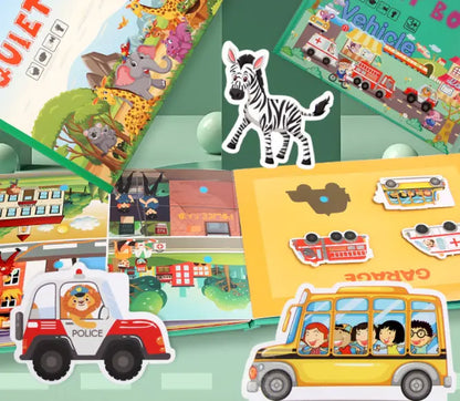 Dive into Discovery: Educational Sticker Book Set for Endless Learning!