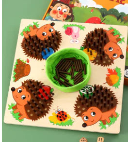 Spike Their Skills: The Wooden Educational Hedgehog Stacking Game for Kids – 10X the Fun, 10X the Development! 🦔🌳