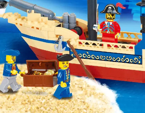 Pirate Ship Building Blocks for Kids - Educational Toys! 🏴☠️🧱