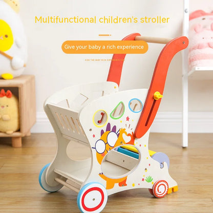 Step into Learning: Children's Early Childhood Education Walker Trolley! 🚶♀️🌈