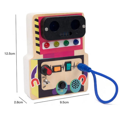 Illuminate Learning: Children's Early Education Wooden LED Lamp Socket! 💡🌳