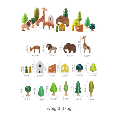 Stack & Soar: Montessori Wooden Animal Stacking Balance Toy! 🦒🐘