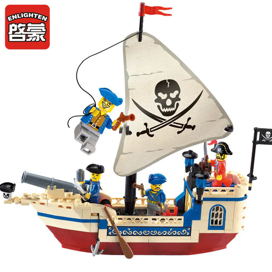 Pirate Ship Building Blocks for Kids - Educational Toys! 🏴☠️🧱