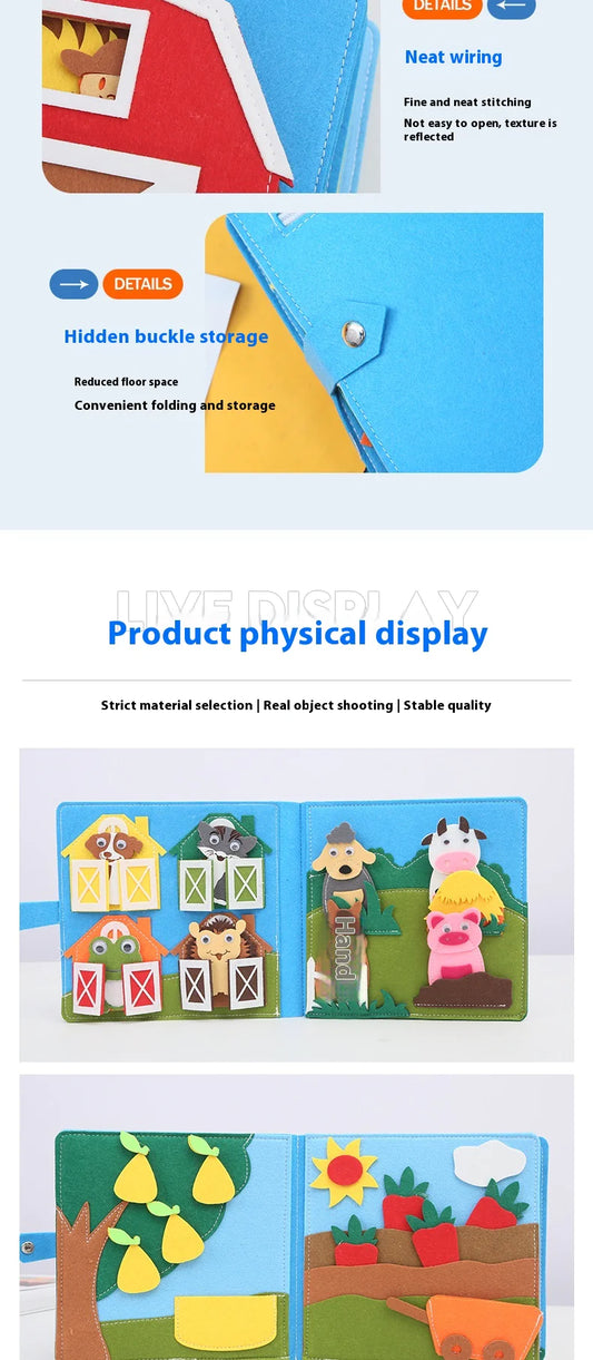 Ignite Little Minds: The DIY Early Education Cloth Book for Children – 10X the Learning & Fun! 📚🖐️