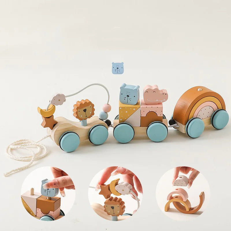 Grow & Grasp: Wooden Montessori Puzzle Toy for Brilliant Minds! 🌳🧠