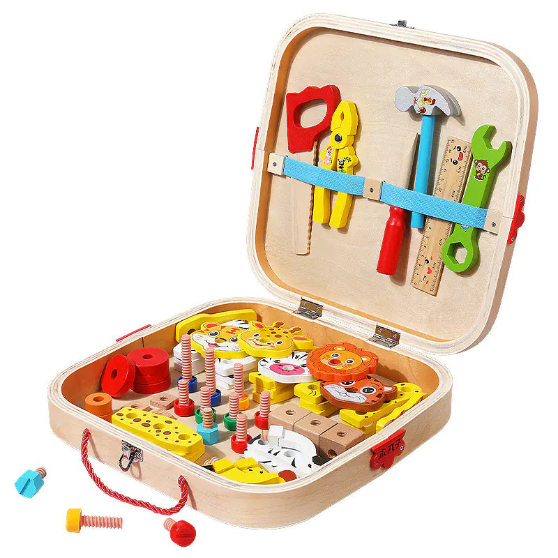 Unleash Creativity: Educational Toolbox for Kids with Building Blocks!