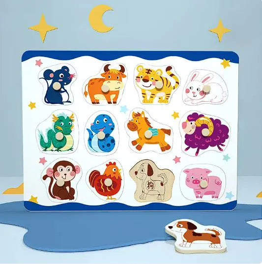 Build Their World: Montessori 3D Animal Puzzle Educational Toy! 🦒🧩🌳