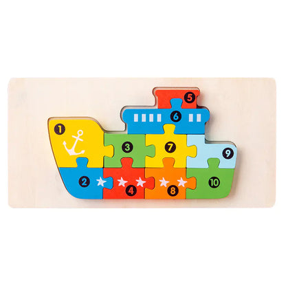 Explore & Learn: Wooden Educational Puzzle Toys for Kids! 🌳🧩