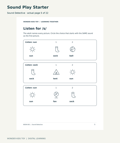 Sound Play Starter: Sound Detective actual included page 5