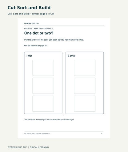 Cut Sort and Build: Cut, Sort and Build actual included page 5