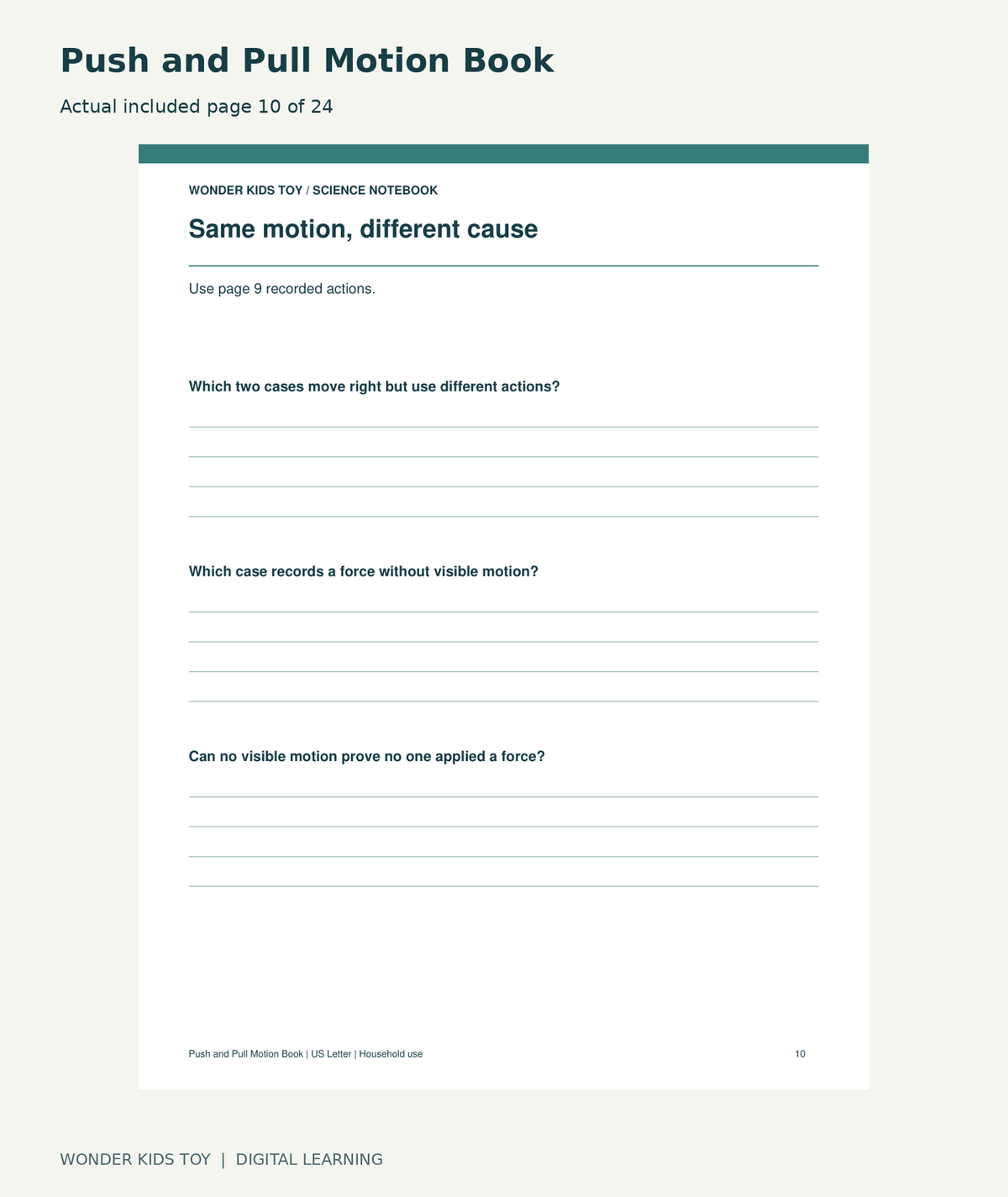 Push and Pull Motion Book: actual included PDF page 10 of 24