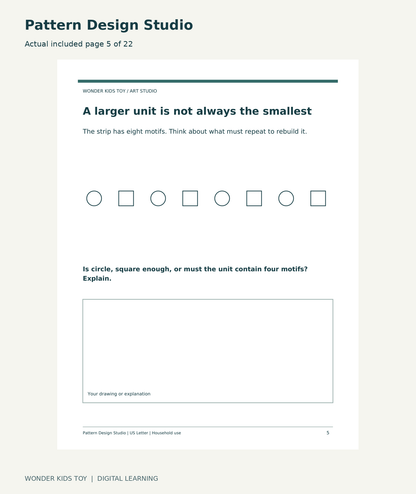 Pattern Design Studio: actual included PDF page 5 of 22