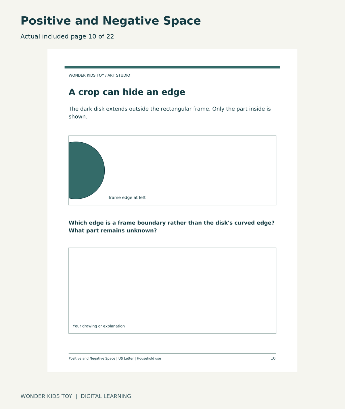 Positive and Negative Space: actual included PDF page 10 of 22