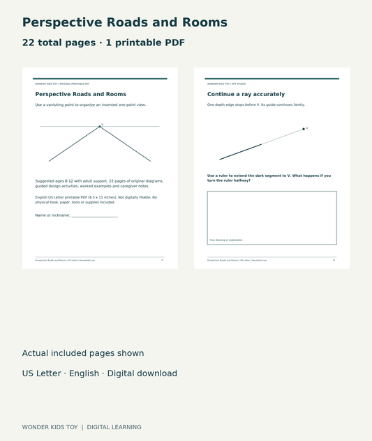 Perspective Roads and Rooms: actual included PDF cover and page 6, 22 total pages