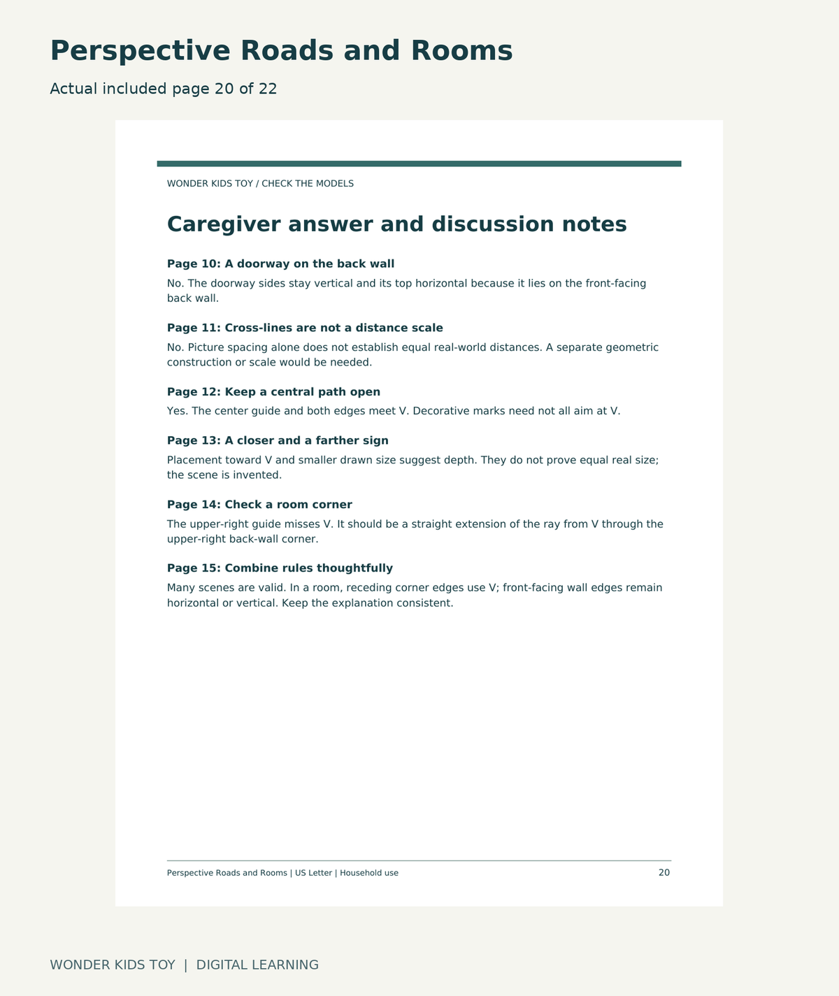 Perspective Roads and Rooms: actual included PDF page 20 of 22