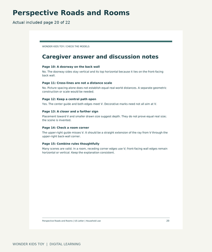 Perspective Roads and Rooms: actual included PDF page 20 of 22