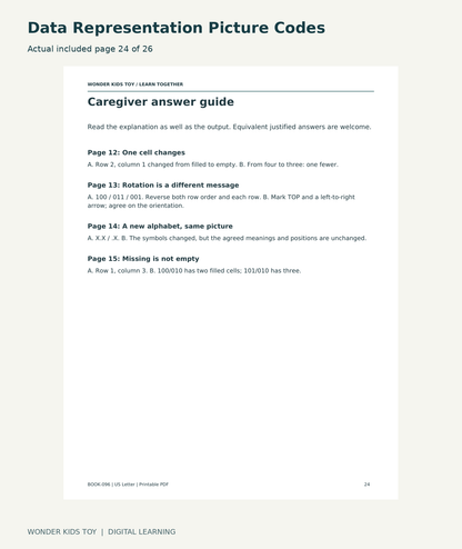 Data Representation Picture Codes: actual included PDF page 24 of 26