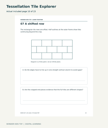 Tessellation Tile Explorer: actual included PDF page 10 of 23