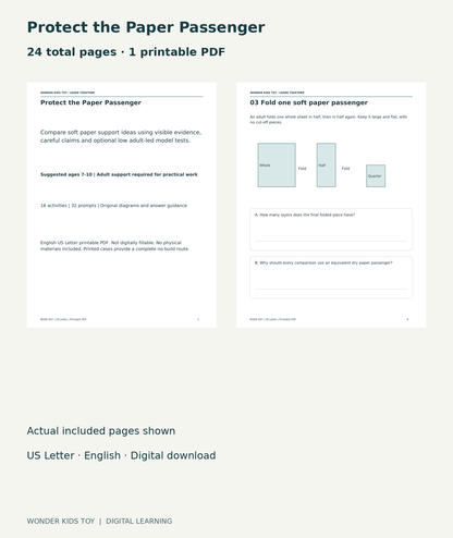 Protect the Paper Passenger: actual included PDF cover and page 6, 24 total pages