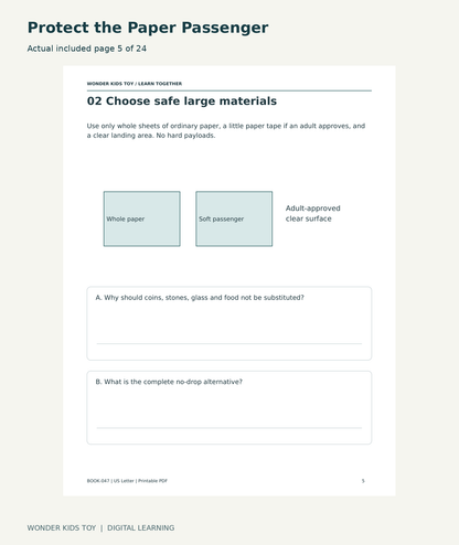 Protect the Paper Passenger: actual included PDF page 5 of 24