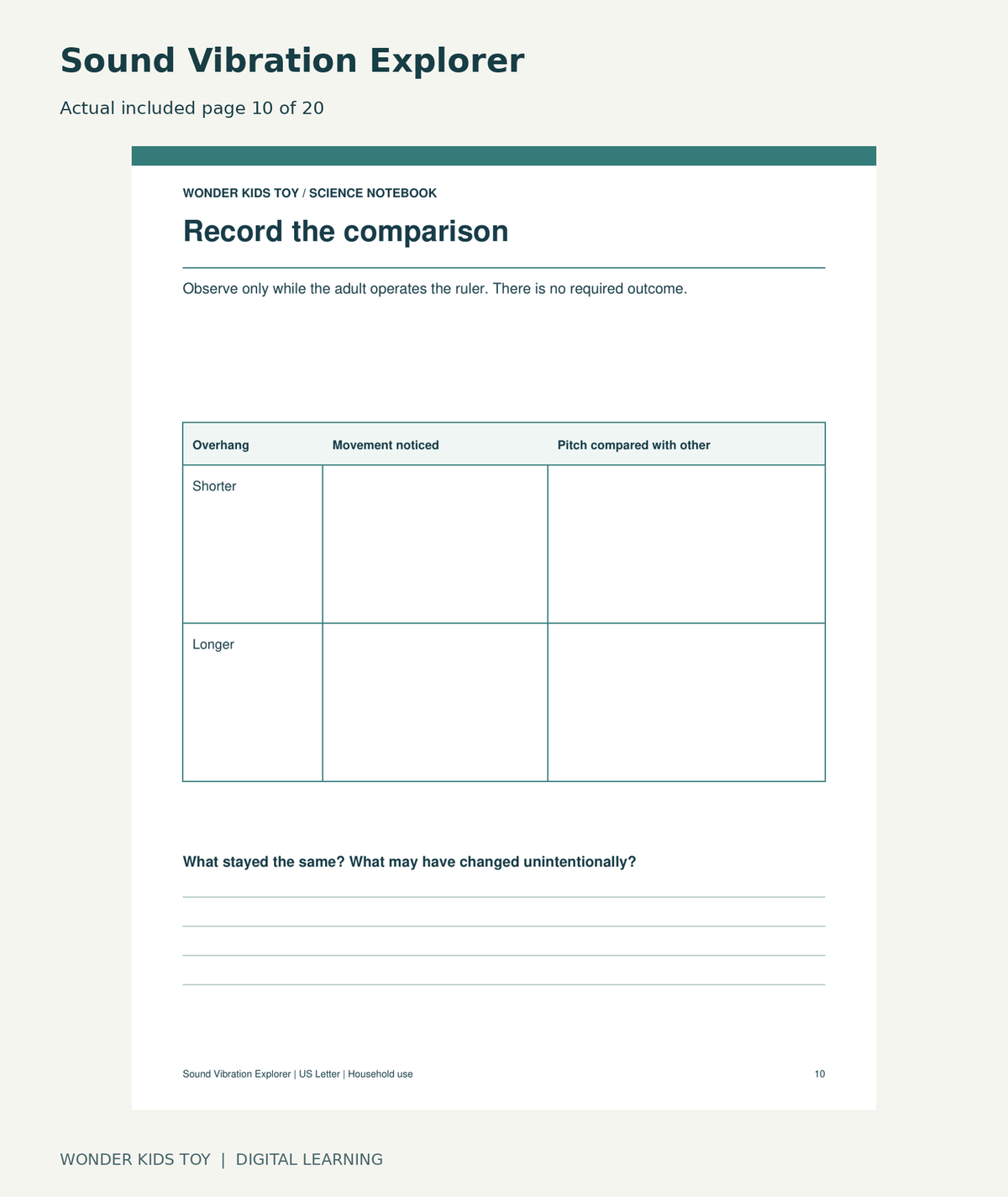 Sound Vibration Explorer: actual included PDF page 10 of 20, readable interior preview