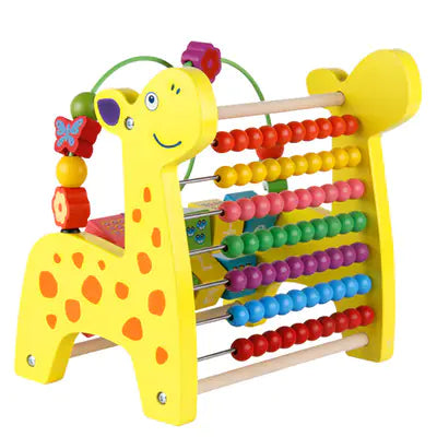 Count On Brilliance: The Wooden Bead Counting Frame Early Educational Toy – 10X the Learning, 10X the Fun! 🦌🧮