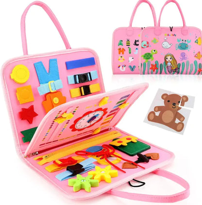 Master Skills: Felt Educational Toy Board for Kids - Interactive Learning! 🌈🧠