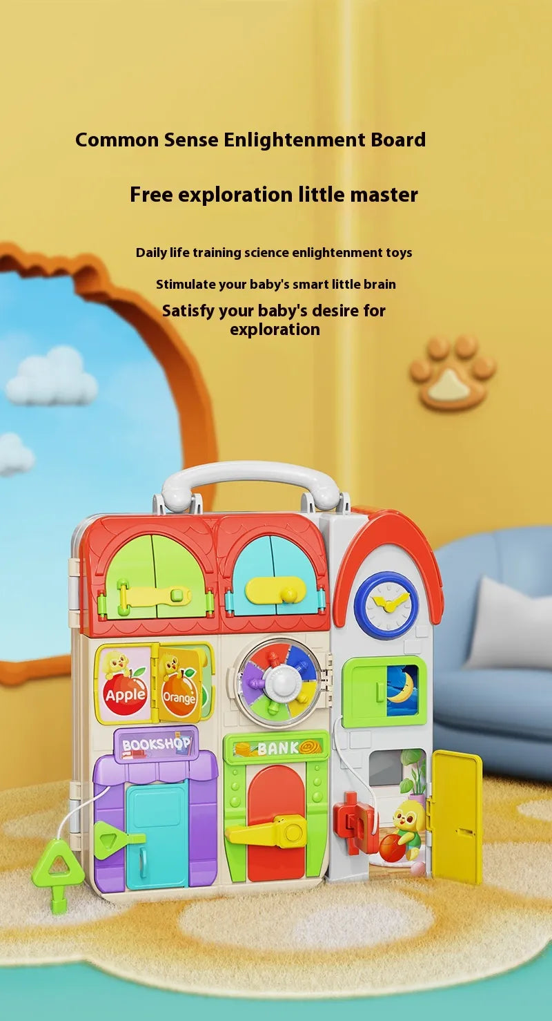 Unlock Potential: Montessori Busy Board – Toddler Learning Toy! 🧠✨
