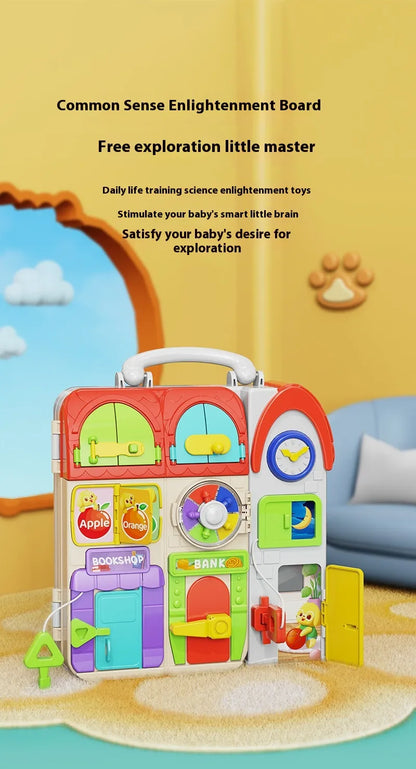 Unlock Potential: Montessori Busy Board – Toddler Learning Toy! 🧠✨