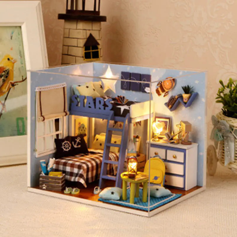 Build Your Dream: DIY Wooden House Puzzle Kit - Educational Toy! 🏡🎶