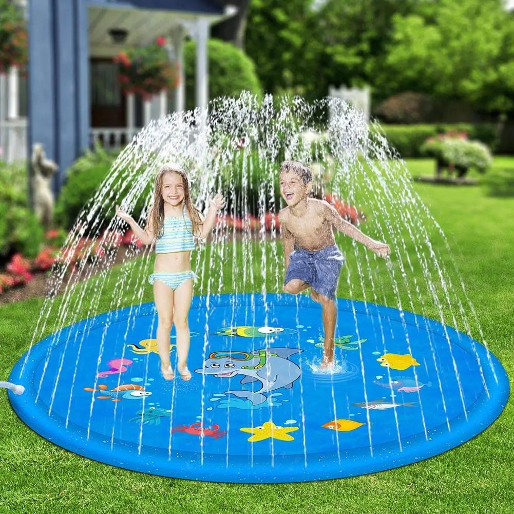 Dive into Delight: The Ultimate Outdoor Inflatable Kids Sprinkler Play Pad – 10X the Fun, 10X the Cool! 🌊☀️