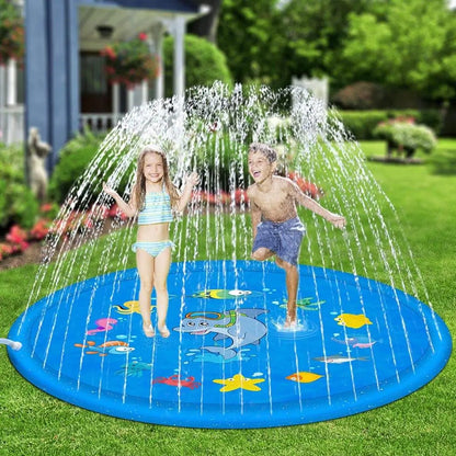 Dive into Delight: The Ultimate Outdoor Inflatable Kids Sprinkler Play Pad – 10X the Fun, 10X the Cool! 🌊☀️